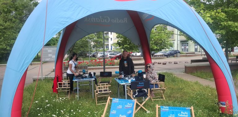 Mobilne studio Radia Gdańsk w Pruszczu Gdańskim
