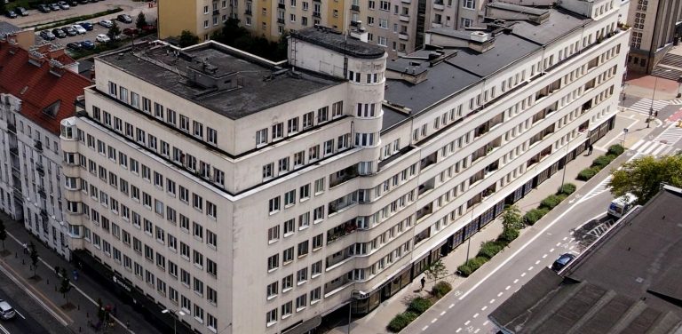 Bankowiec w Gdyni - widok z lotu ptaka