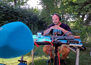 Dominik Lewicki, realizator Radia Gdańsk (fot. Radio Gdańsk/Grzegorz Armatowski)