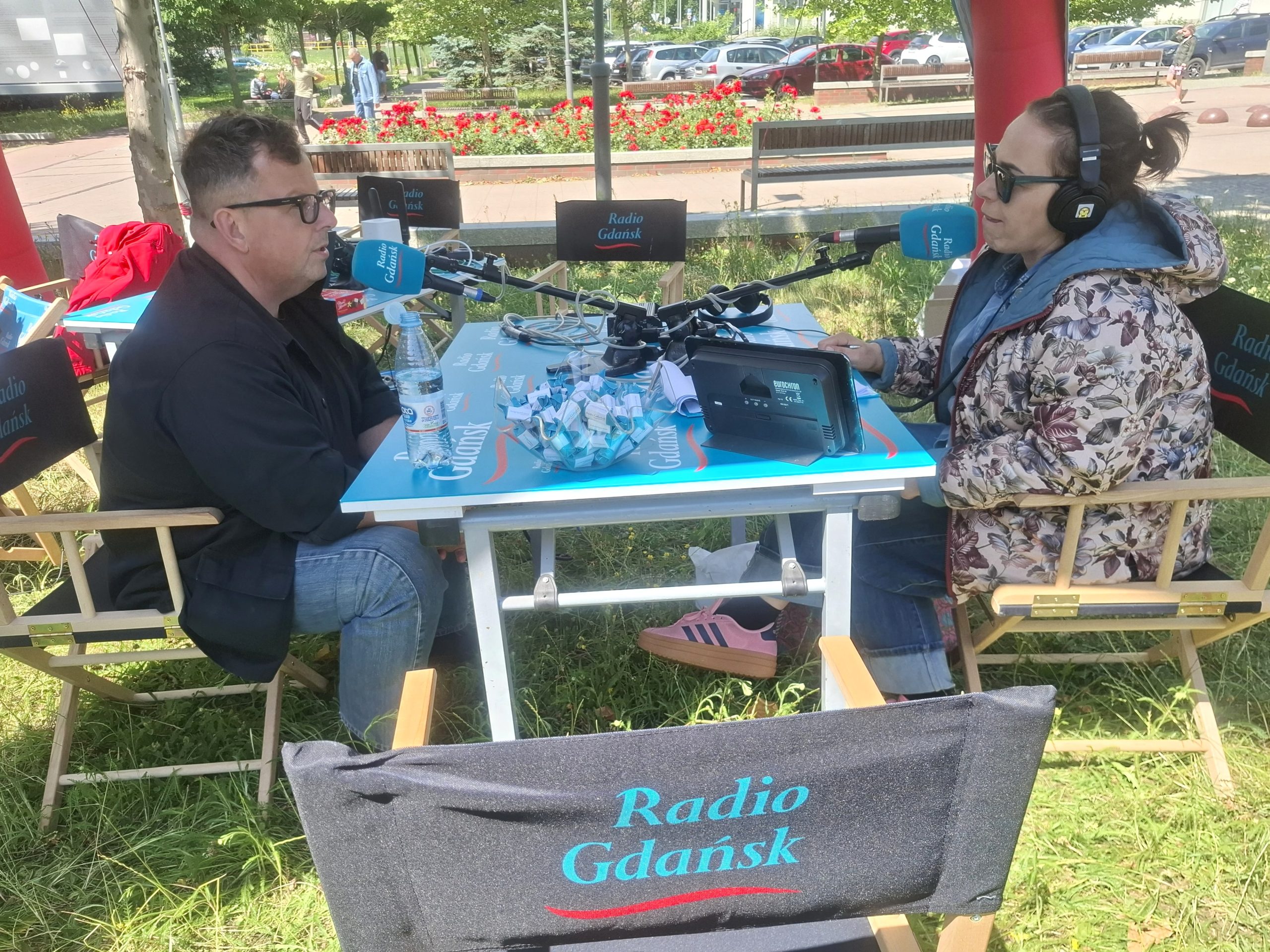 Dr Bartosz Gondek i Magda Szpiner