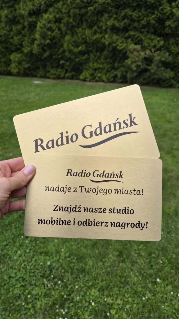 Tabliczki Radia Gdańsk