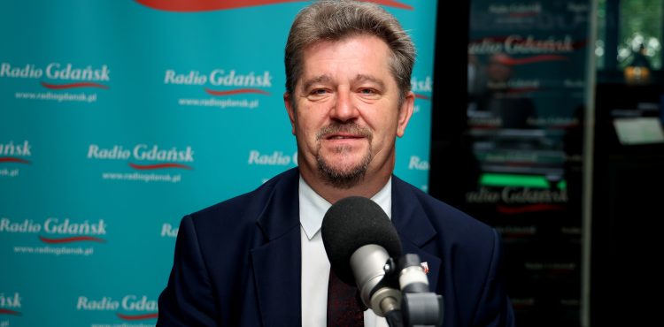 Marek Charzewski w studiu Radia Gdańsk