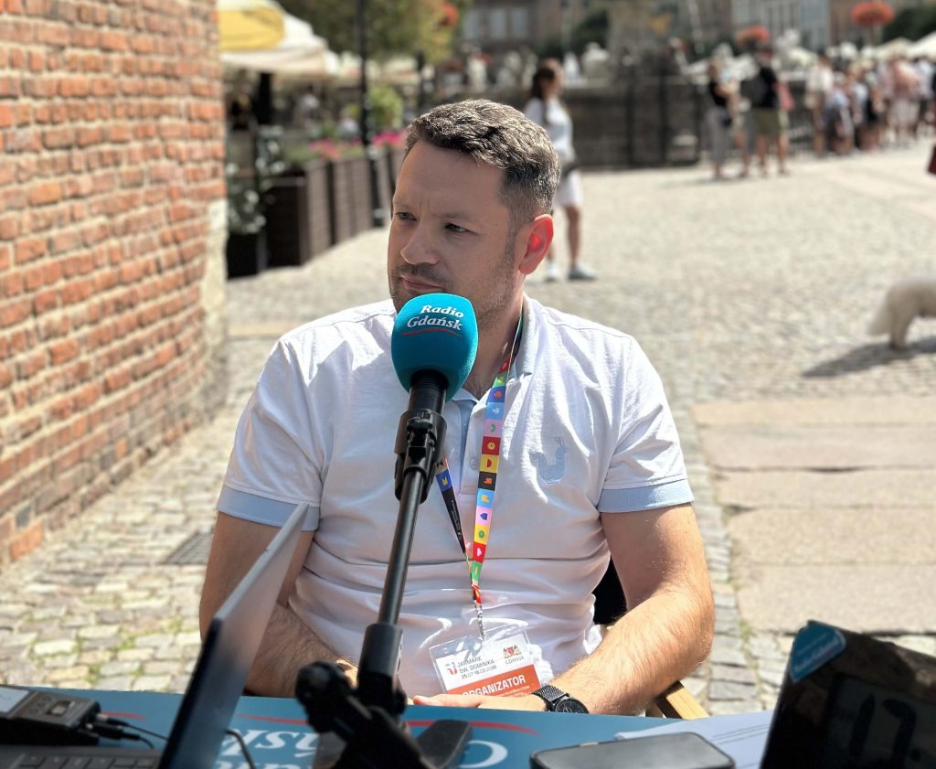 Mateusz Nowaczyk przybliżył atrakcje Jarmarku św. Dominika w Gdańsku