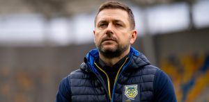 Prezes Arki Gdynia, Wojciech Pertkiewicz (Fot. KFP/Mateusz Słodkowski)