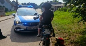 Małoletni kierowca motocykla zatrzymany przez słupską policję.