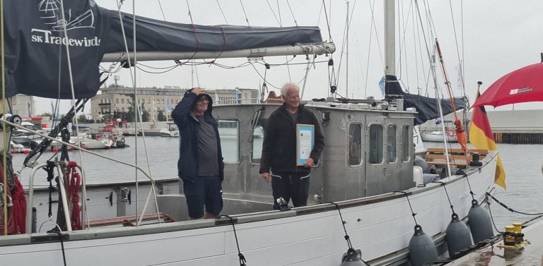 Jacht "Tradewinds" w Gdyni (fot. Radio Gdańsk/Anna Rębas)