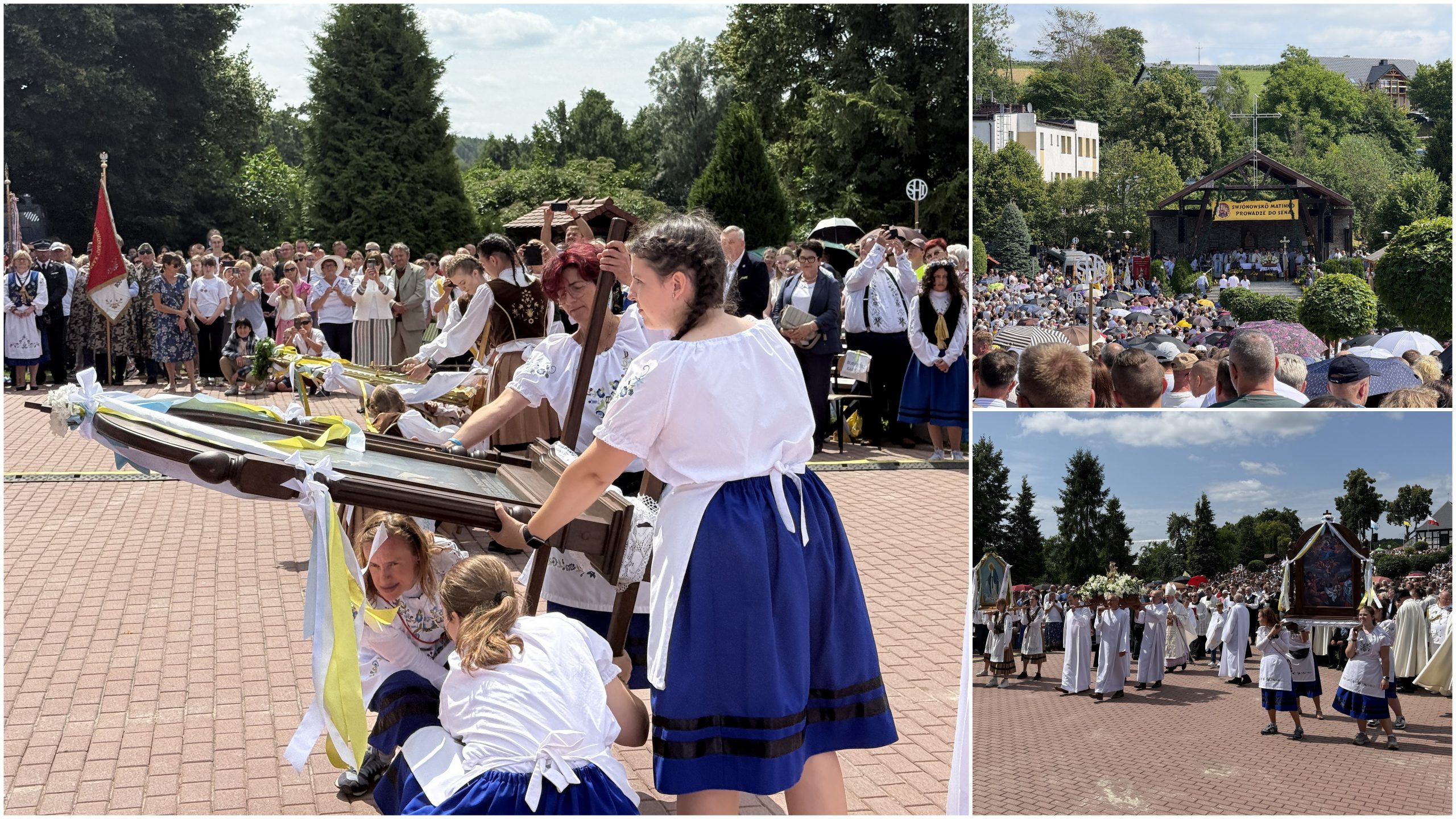 Tłumy ludzi na wielkim odpuście sianowskim
