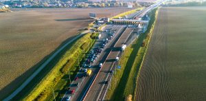 Bramki na autostradzie A1 w Rusocinie