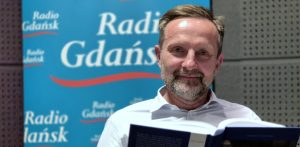 Dr Arkadiusz Kazański w Radiu Gdańsk (fot. Andrzej Urbański)