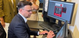 Maciej Wróbel w Projektowni w Wejherowie