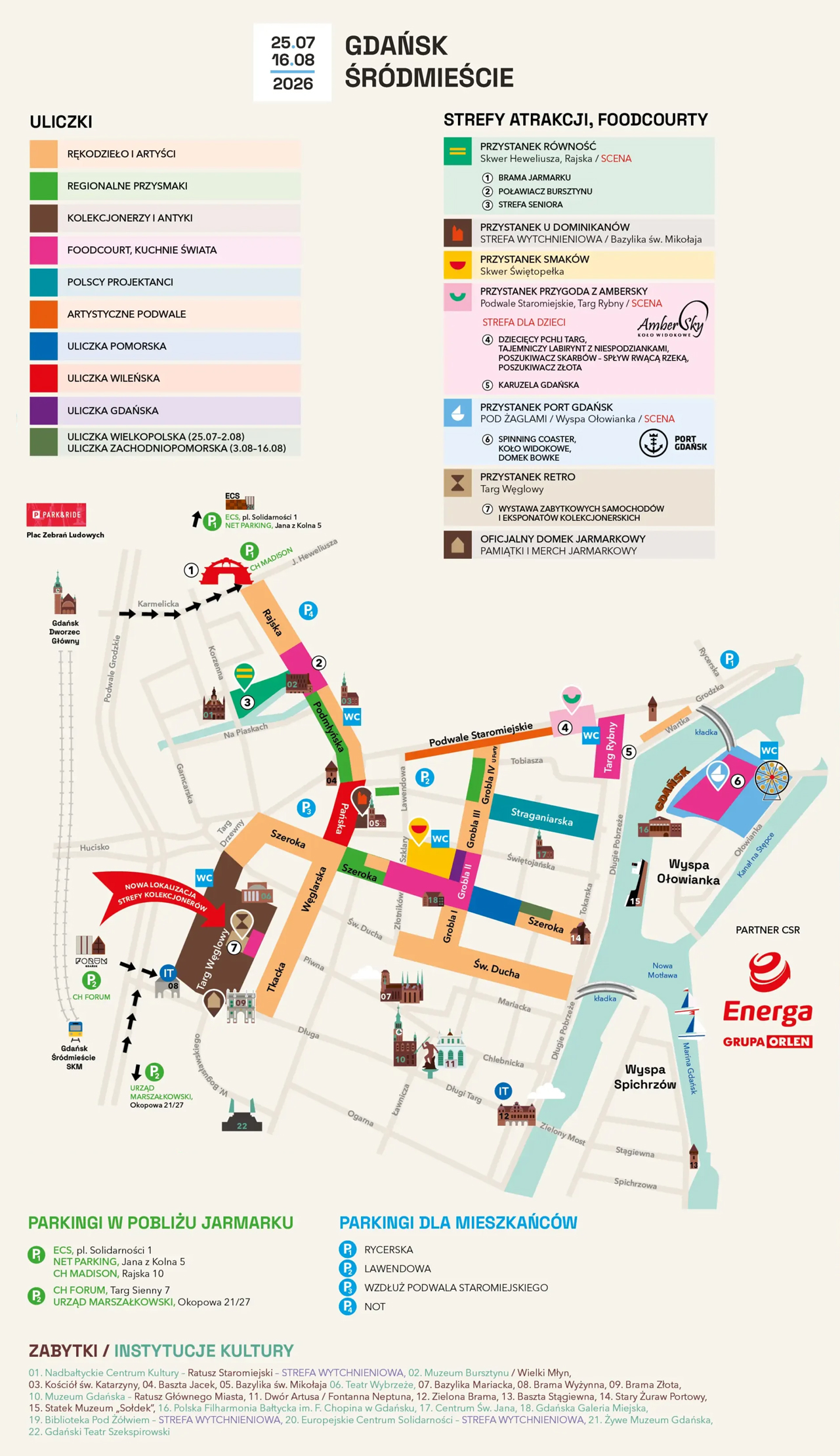 Mapa Jarmarku św. Dominika