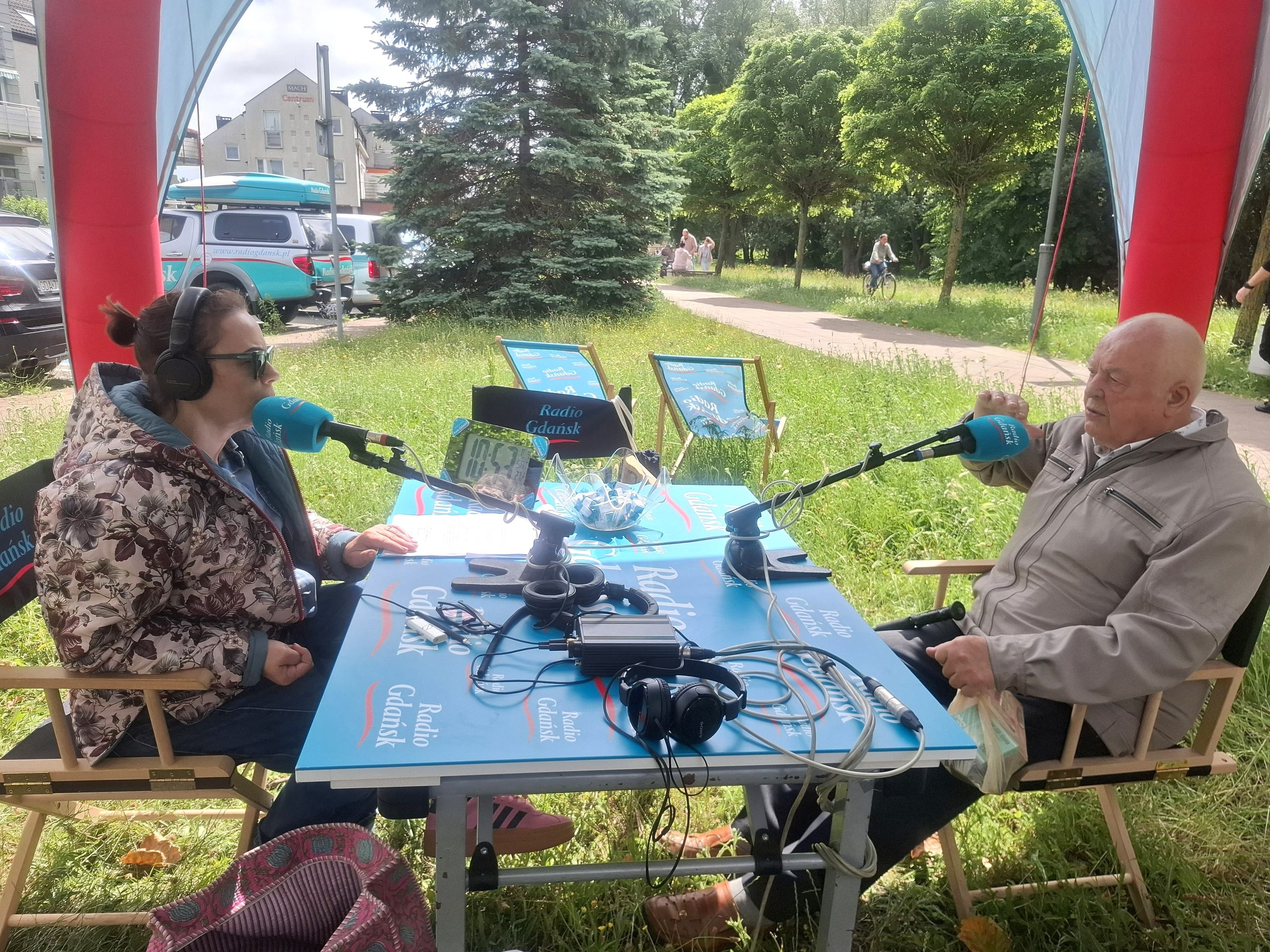Magda Szpiner i pan Franciszek, słuchacz Radia Gdańsk 