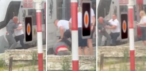 Media społecznościowe obiegło nagranie bójki na peronie w Wejherowie