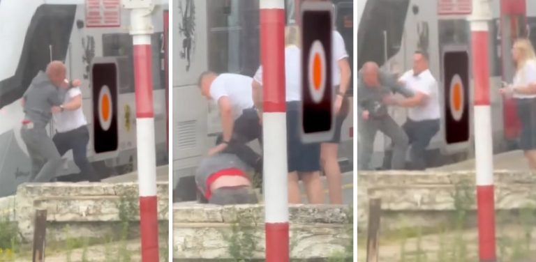 Media społecznościowe obiegło nagranie bójki na peronie w Wejherowie