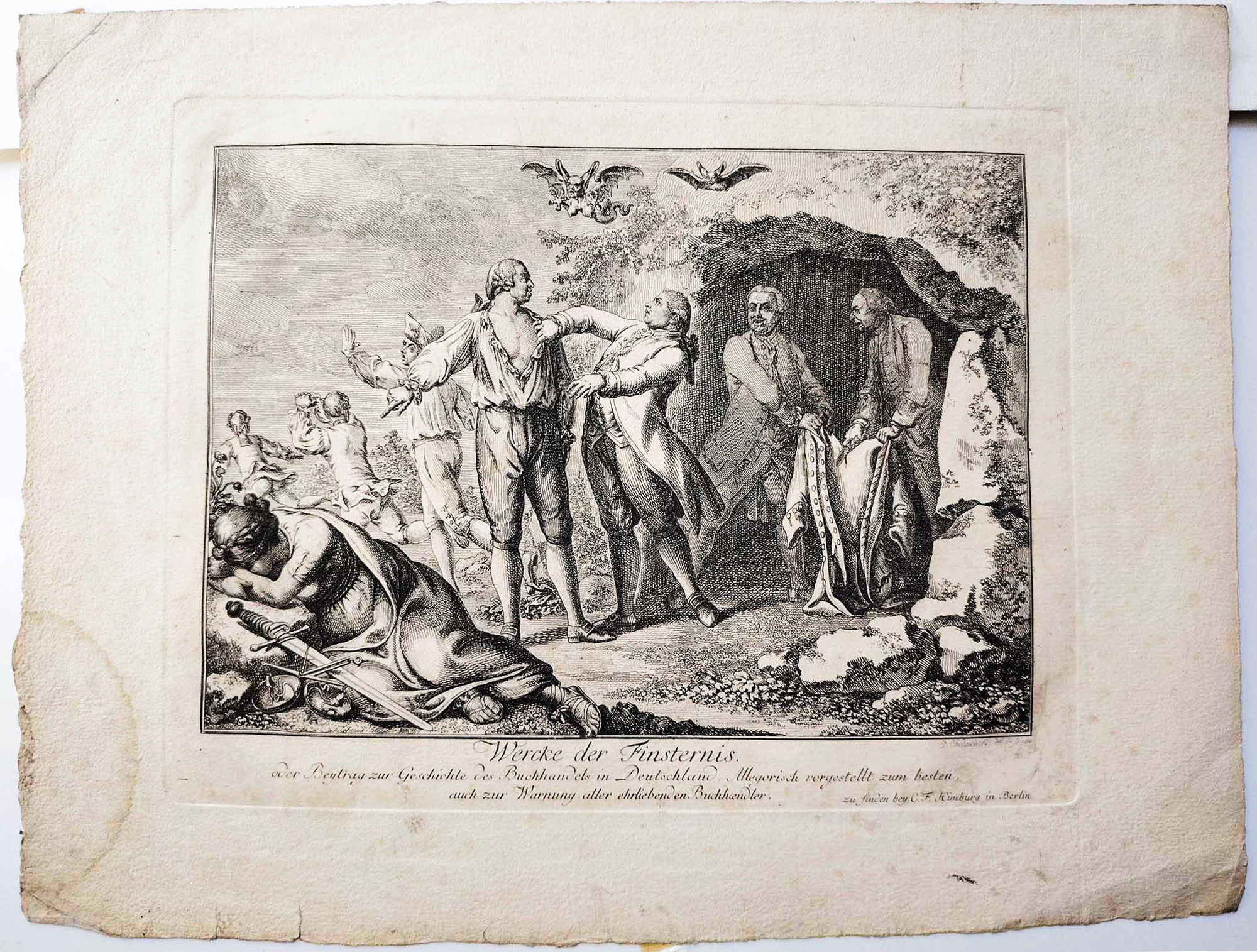 Daniel Chodowiecki "Satyra na nielegalne przedruki"