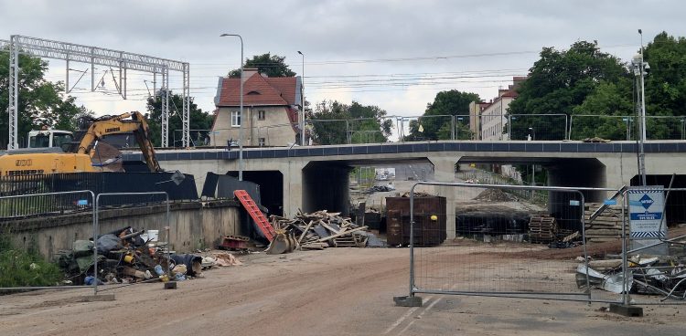 Wiadukt kolejowy na Szczecińskiej w Słupsku