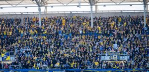 Arka Gdynia przegrała w Skierniewicach pierwszy mecz w sezonie (Fot. KFP/Maciej Czarniak)