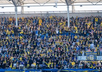 Arka Gdynia przegrała w Skierniewicach pierwszy mecz w sezonie (Fot. KFP/Maciej Czarniak)