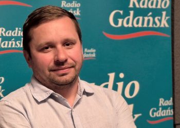 Na zdjęciu gość audycji, dr Rafał Raczyński