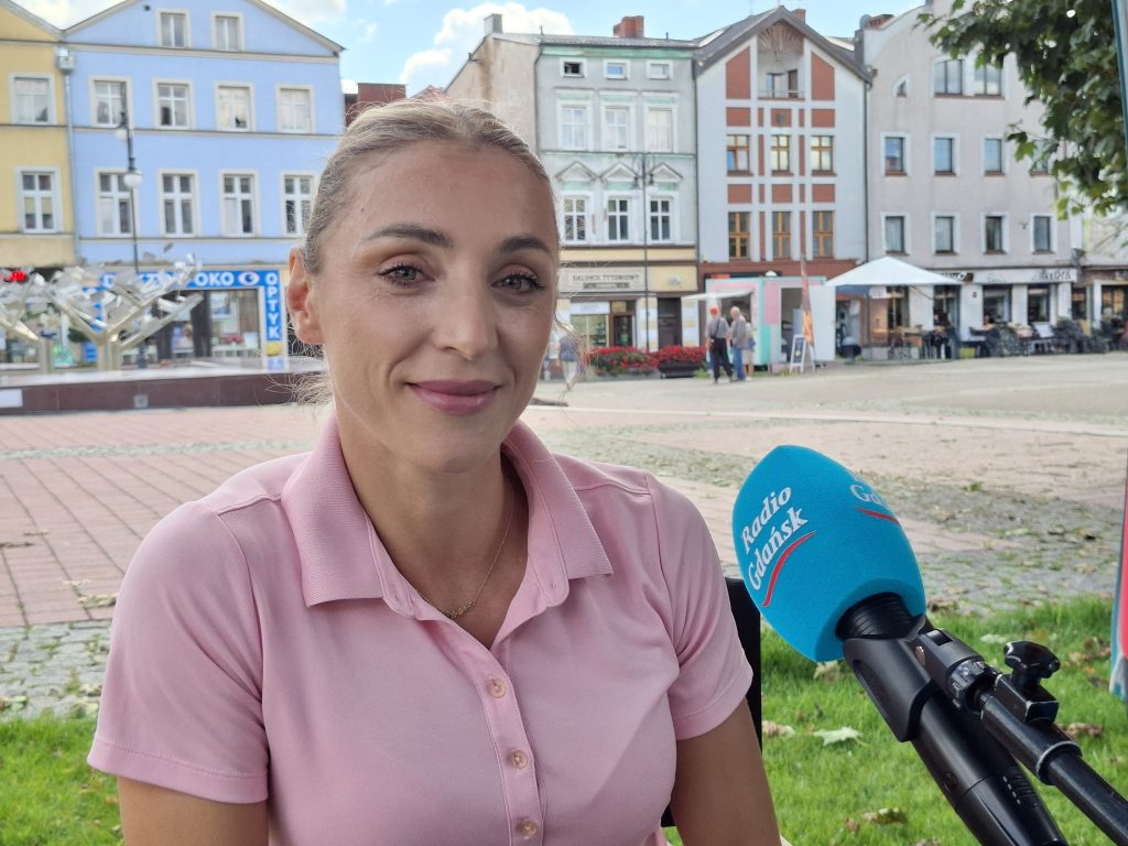 Kobieta mikrofon