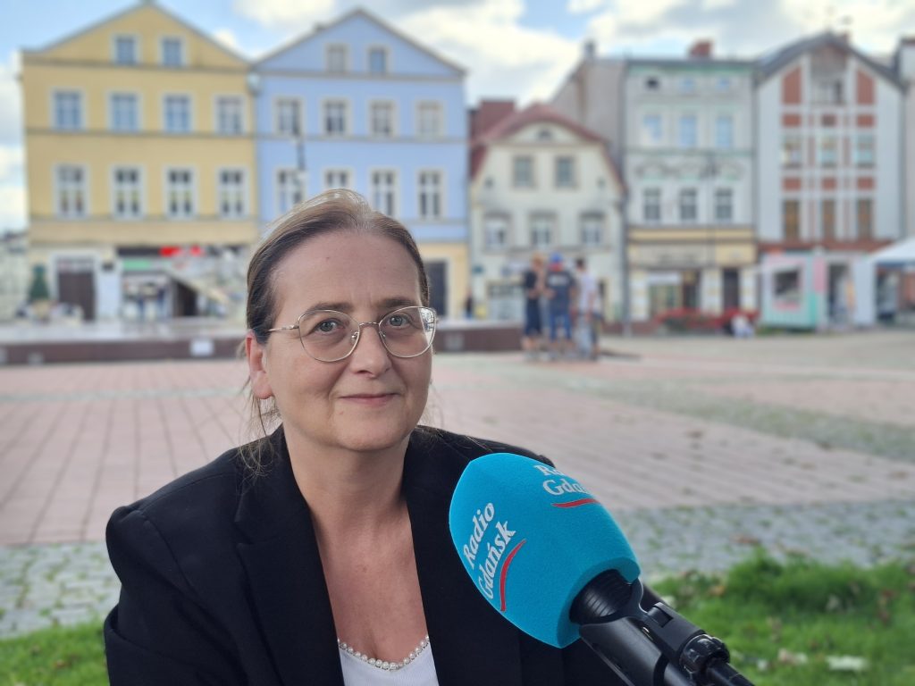 Kobieta mikrofon