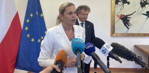 Barbara Nowacka i Jacek Karnowski w Sopocie. Spotkanie dot. offshore i rozwoju szkolnictwa branżowego