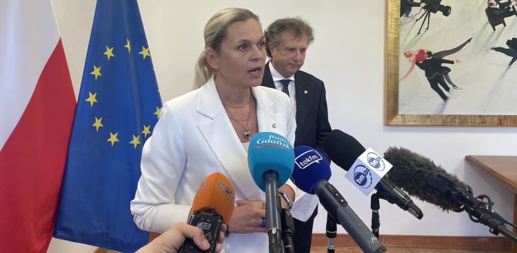 Barbara Nowacka i Jacek Karnowski w Sopocie. Spotkanie dot. offshore i rozwoju szkolnictwa branżowego