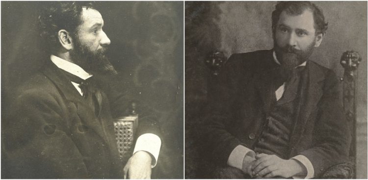 Od lewej: Stanisław Przybyszewski na zdjęciu wykonanym przez Łukasza Dobrzańskiego, Stanisław Przybyszewski około 1905
Fot. domena publiczna, collage