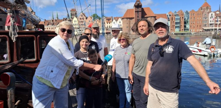 Anna Rębas na pokładzie Bryzy H