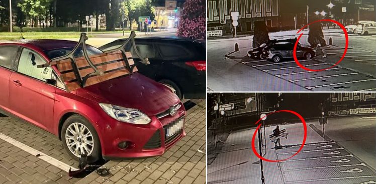 Sprawca weekendowych zniszczeń na parkingu przy Placu Brunona w Kartuzach jest już w rękach policji. Pijanego 47-latka mundurowi zatrzymali krótko po tym, jak w nocy z soboty na niedzielę uszkodził dwa zaparkowane tam auta. Na szybie jednego z nich wylądowała ławka.