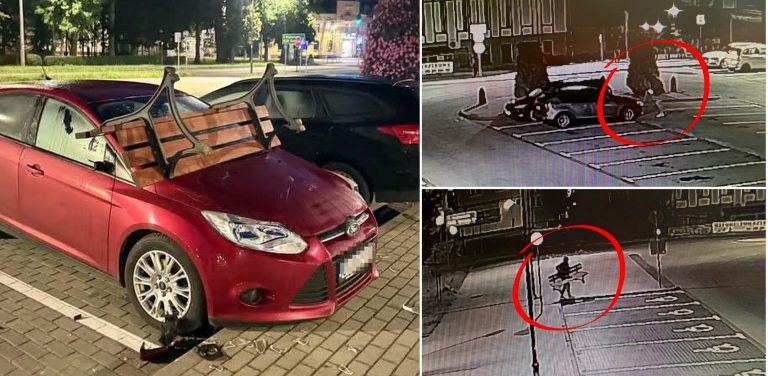 Sprawca weekendowych zniszczeń na parkingu przy Placu Brunona w Kartuzach jest już w rękach policji. Pijanego 47-latka mundurowi zatrzymali krótko po tym, jak w nocy z soboty na niedzielę uszkodził dwa zaparkowane tam auta. Na szybie jednego z nich wylądowała ławka.