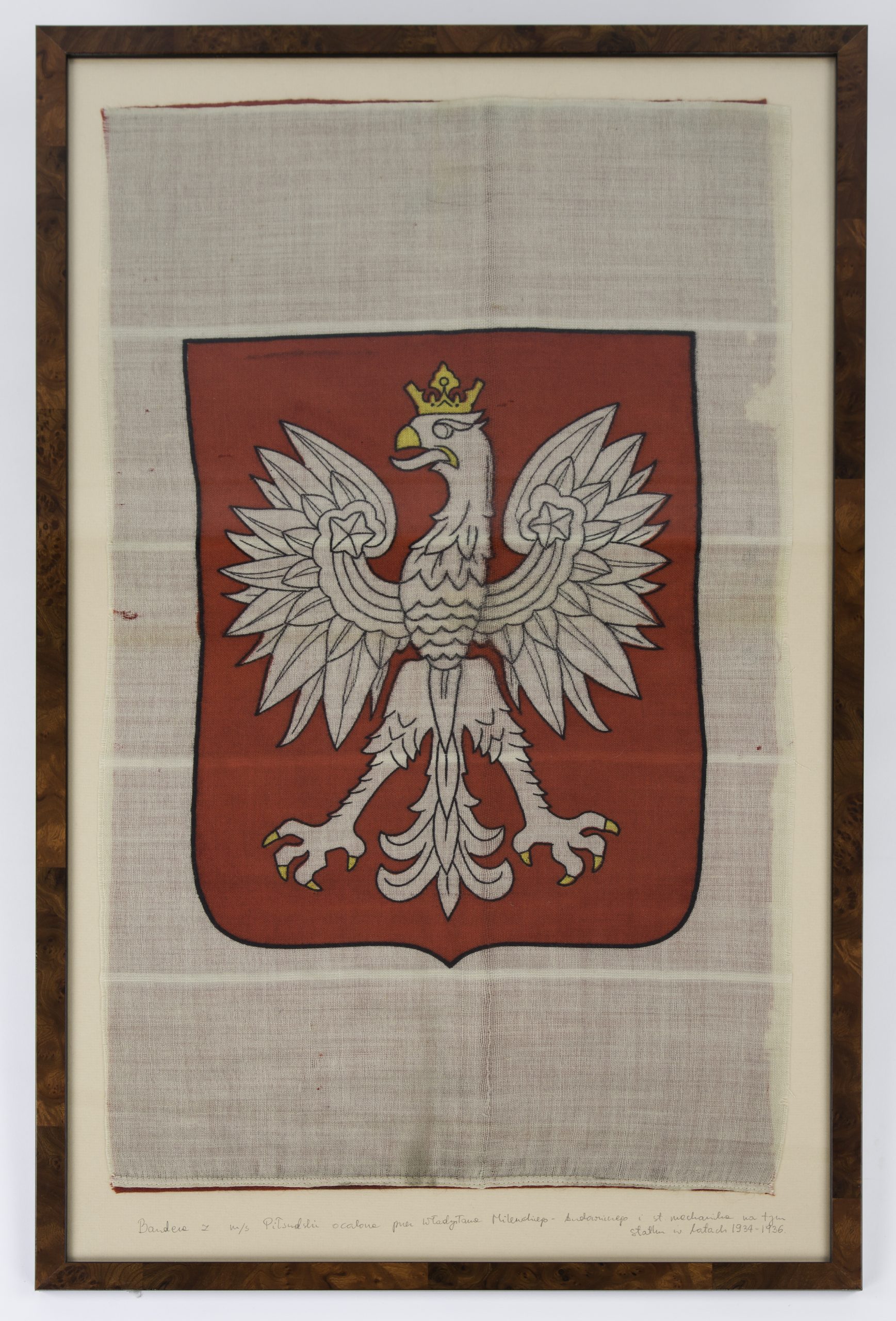 Fragment bandery z m.s. Piłsudski