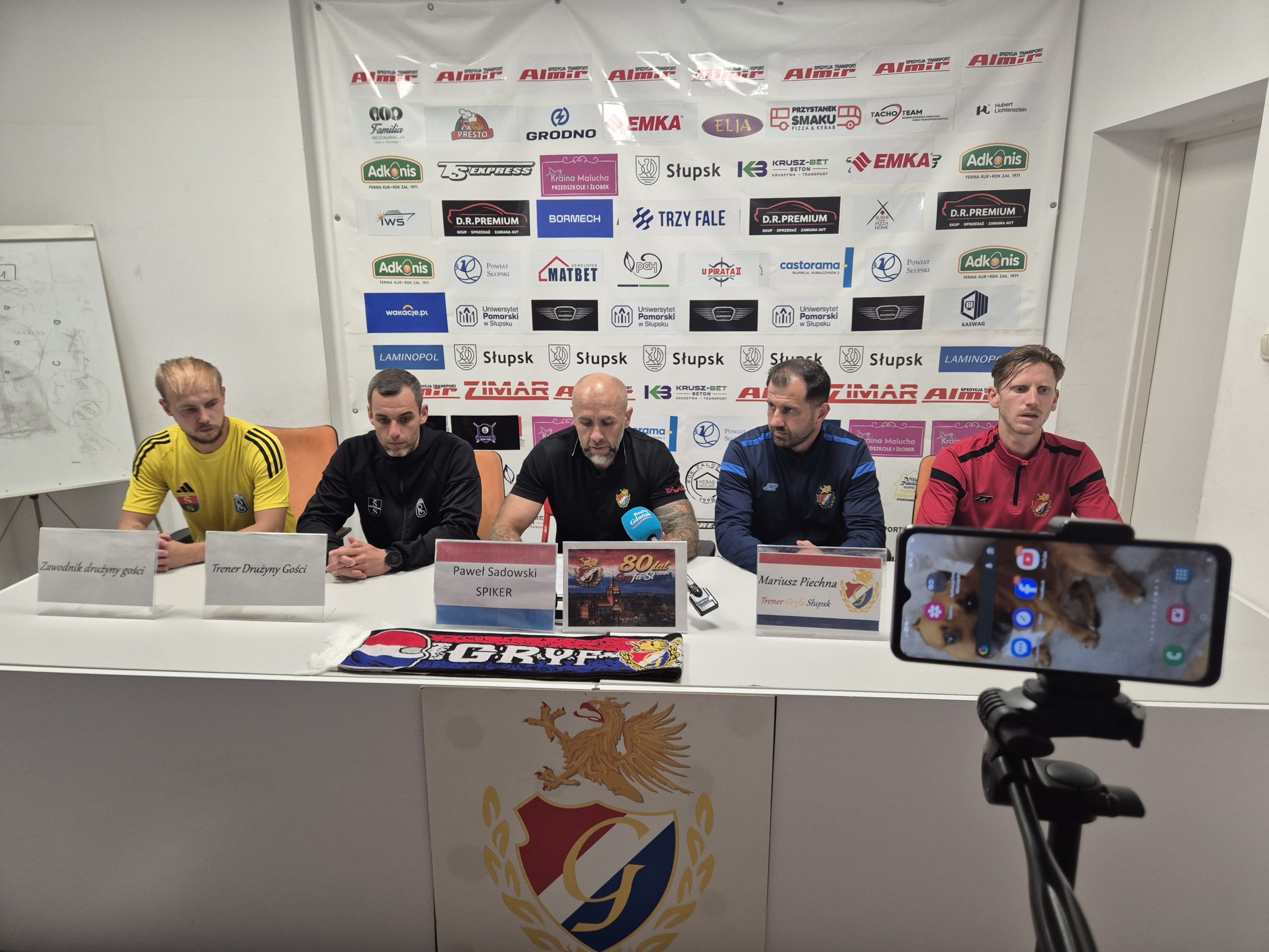 Gryf Słupsk - Radunia Stężyca, konferencja pomeczowa