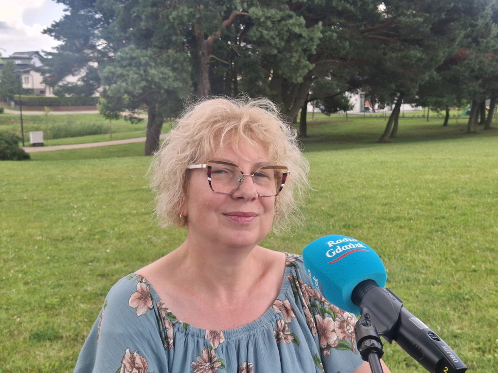 Krystyna Kotłowska mikrofon