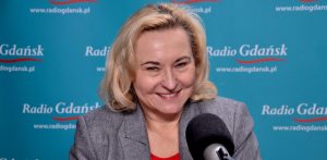 Marta Chełkowska w studiu Radia Gdańsk