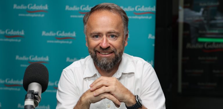 Michał Olszewski studio Radia Gdańsk
