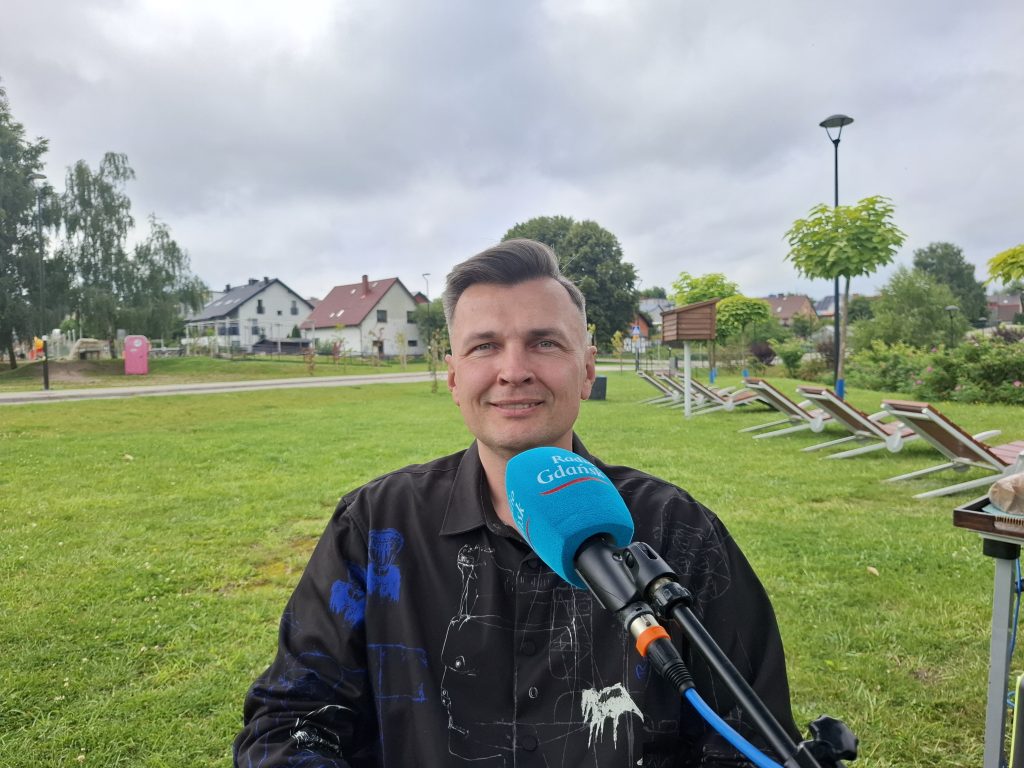 Rafał Płotka wakacyjne studio Radia Gdańsk