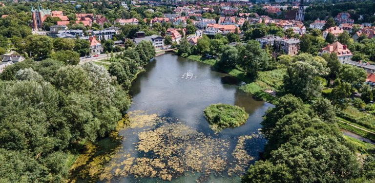 Staw Młyński w Oliwie – jeden ze zbiorników retencyjnych w mieście.