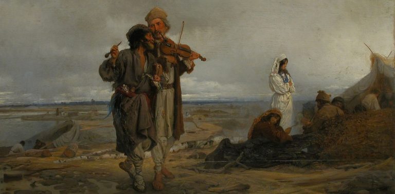 Wilhelm August Stryowski - Flisacy nad Wisłą (fot. Wikipedia Commons)