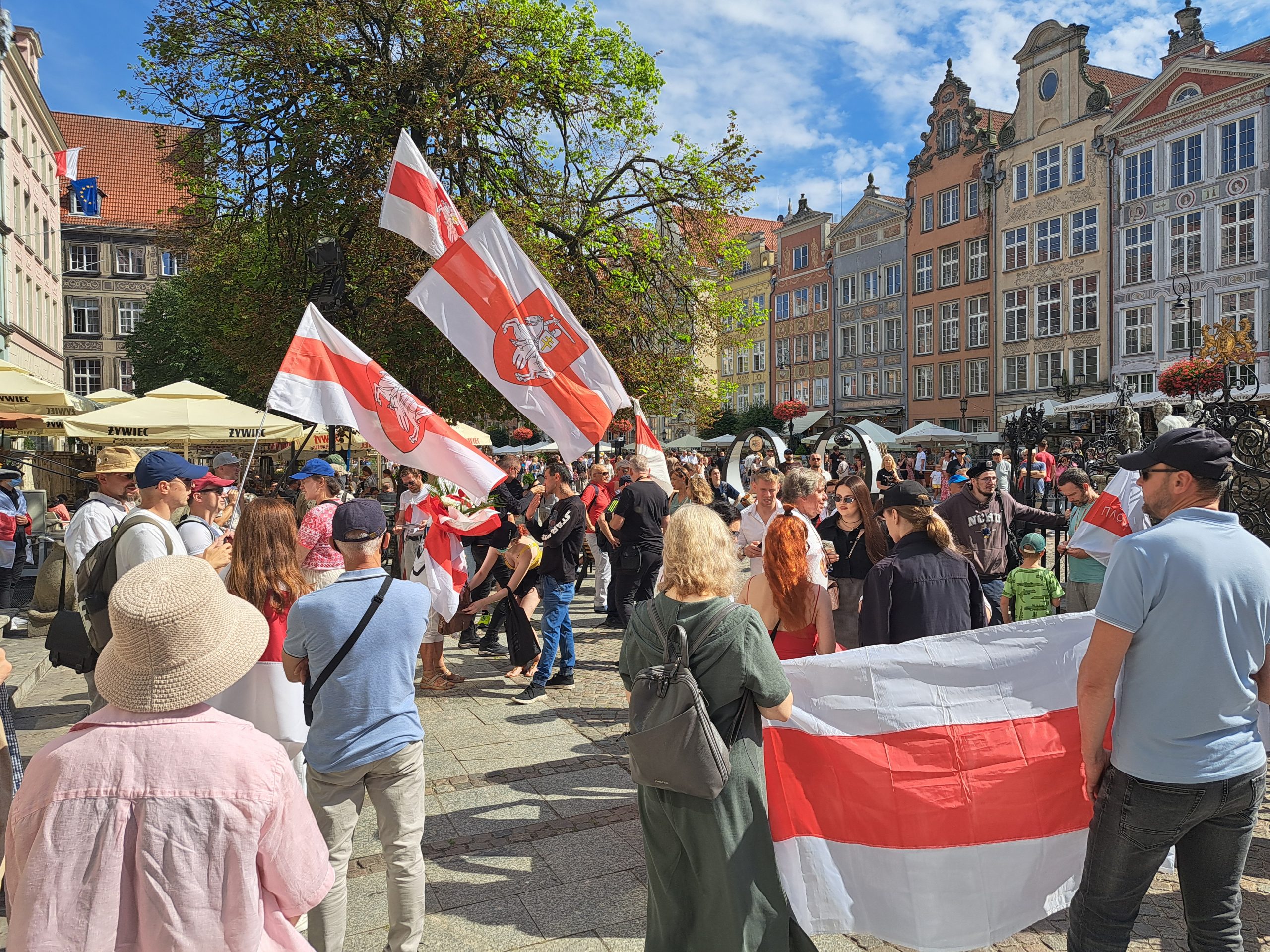 Pod hasłami uwolnienia więźniów politycznych i obalenia dyktatury na Białorusi w niedzielę przez Gdańsk przeszedł marsz