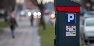 Parkometr w Śródmiejskiej Strefie Płatnego Parkowania w Gdańsku