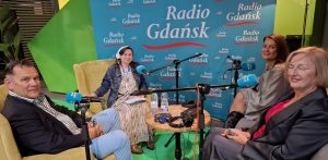 Na zdjęciu goście audycji Ludzie i Pieniądze z targów "Polfish".