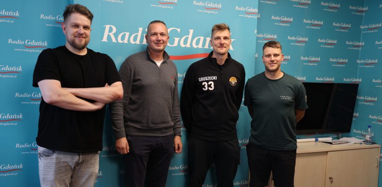 Gośćmi Pawła Kątnika i Michała Rudnickiego byli Karol Gruszecki i Robert Wierzbicki z Gremi Basket Gdańsk fot. Piotr Puchalski/Radio Gdańsk