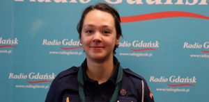 Agata Szewczyk opowiedziała jak ważne są harcerskie idee, wspólne działania i doświadczenia. (fot. Radio Gdańsk/Kajetan Krasowski)