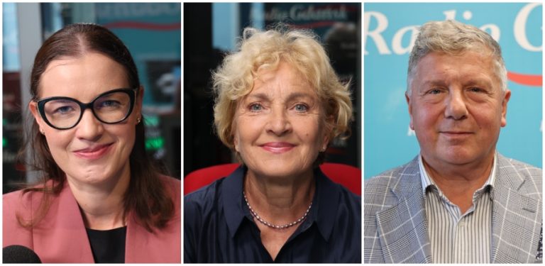 Wioleta Tomczak (Polska 2050), Magdalena Kołodziejczak (KO), Piotr Karczewski (PiS)