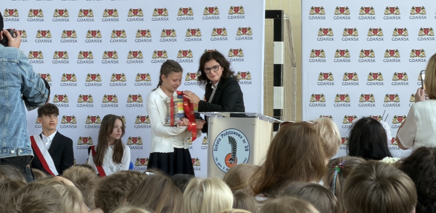 Prezydent Gdańska Aleksandra Dulkiewicz na rozpoczęciu roku szkolnego