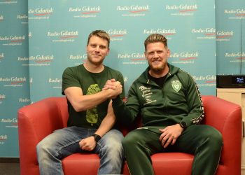 Nz. Marek Płonka (z prawej) z Pawłem Kątnikiem/ fot. Radio Gdańsk
