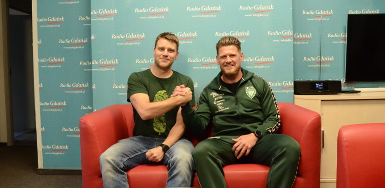 Nz. Marek Płonka (z prawej) z Pawłem Kątnikiem/ fot. Radio Gdańsk