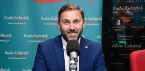 W studiu Piotr Borawski, wiceprezydent Gdańska, w studiu radiowym Radia Gdańsk