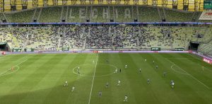 Lechia Gdańsk rozbiła Stal Mielec 6:1 w ramach dziewiątej kolejki pierwszej ligi. (Fot. Radio Gdańsk/Karol Pius)